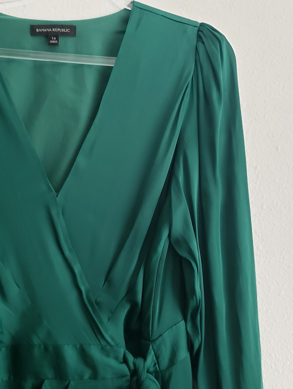 Banana Republic Puff Sleeve Mini Wrap Dress - Picture 4 of 9